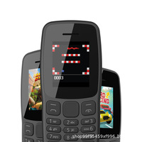 Teléfono Móvil para Personas Mayores, Modelo H106, 2G, Doble SIM, Gran Volumen, GSM, Larga Duración de Batería, Botones Grandes, Pantalla Pequeña, Ranura para Tarjeta de Memoria, Venta al Por Mayor