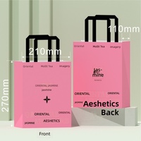 Sacs en papier kraft créatifs portables en gros pour l'emballage de thé, de boissons, de lait, de produits de boulangerie et de plats à emporter
