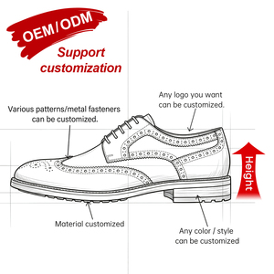 Chaussures Derby pour hommes, nouveau style, en cuir suédé, pour mariage, affaires, bureau, OEM ODM, 30 ans d'expérience en usine - Product Image 2