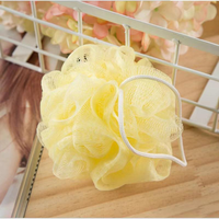 Éponge de bain en maille, boule de douche, fleur de bain en nylon, mélange de couleurs en vrac, 20g, vente en gros