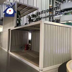 Maison de conteneur détachable préfabriquée de 20 pieds à plat pour bureau, camping, petite maison - Product Image 1