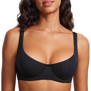 Sujetador de lencería transpirable con aros y tirantes anchos, sin forro, con efecto push-up, cuello cuadrado bajo, tallas grandes para mujer, venta al por mayor, personalizado - Product Image 2