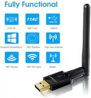 EDUP EP-AC1607GS 600Mbps RTL8811CU Wifi connecteur antenne USB 2.0 Wifi adaptateur 802.11ac 2.4/5ghz avec moniteur Mode Linux