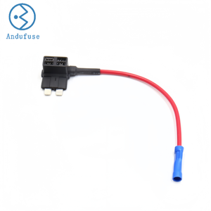 Fusible en ligne personnalisé ATC ACU ACN ACS ACZ, câble 16AWG 150mm, clip de fusible non destructif pour faisceau de câbles automobile - Product Image 1