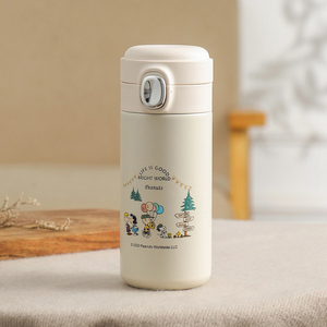 Termo de Acero Inoxidable con Diseño de Snoopy, Antiderrames, Apertura con un Clic, Taza Aislada Portátil Pequeña para Oficina, Escuela y Uso Diario - Product Image 5