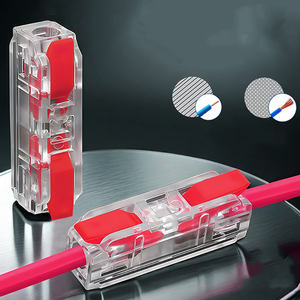 Компактный пресс-коннектор для проводов: прозрачная клеммная колодка «один вход — один выход» для быстрого соединения - Product Image 2