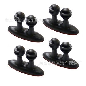Clips para cables de coche L232, organizadores de cables de plástico autoadhesivos para uso en oficinas y automóviles - Product Image 2