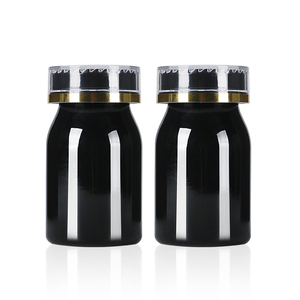 Customized Pink Black Capsule Bottle Pharmaceutical Packaging PET <b>Plastic</b> Bottle Pill <b>Jar</b> For Health Products With CRC Screw Cap - Product Image 3