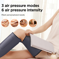 Masseur de jambes complet rechargeable par USB, machine de massage électrique à compression d'air pour pieds, mollets et jambes, bottes de massage à air électrique