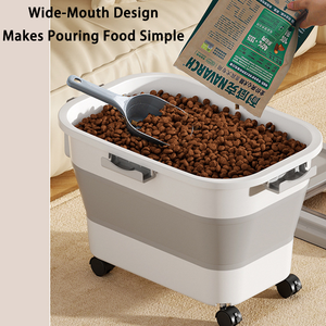 Wholesale Portable Pet <strong>Food</strong> <strong>Container</strong> for <strong>Dogs</strong> &amp; Cats Durable PP Material Eco-Friendly &amp; Non-Slip Indoor Use - Product Image 4