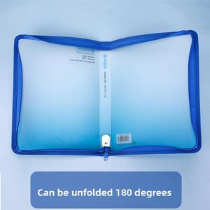 Transparent PP A4 Portable <b>File</b> Bag Large-Capacity Zippered Student Test Paper Document <b>Storage</b> Thickened Waterproof - Product Image 1