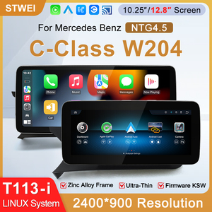 STWEI 2026 New Slim Screens Linux System 12.8inch 2400X900 Resolution For Mercedes-Benz C Class W204 4.5 <b>Wireless</b> CarPlay Auto - Product Image 2