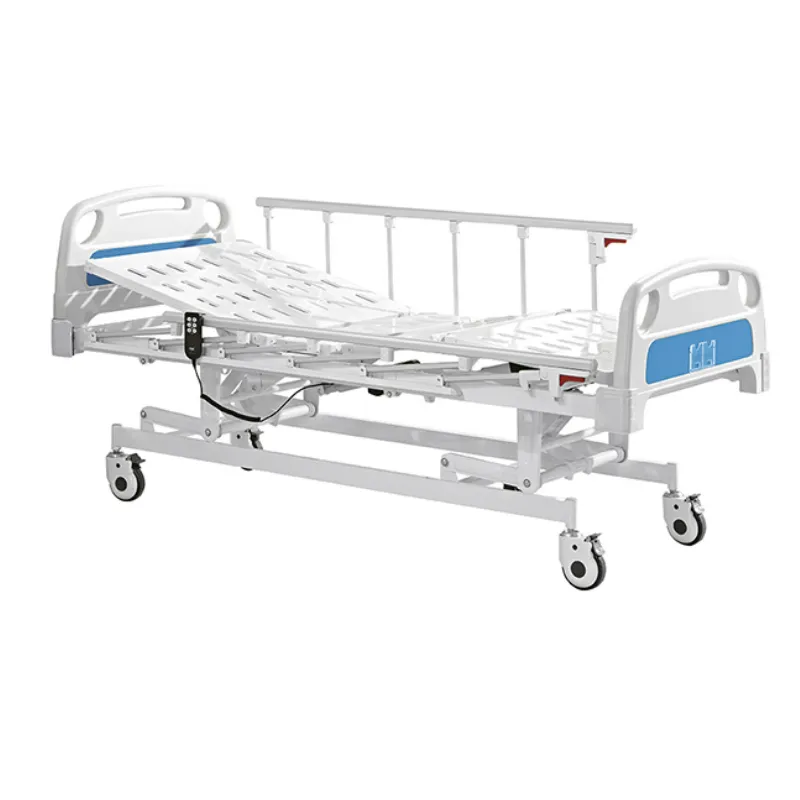 Economie Laagwaardig Volledig Elektrisch Ziekenhuisbed 3 Functie Medische Apparatuur Bed, Aluminium Roestvrijstalen Zijrails
