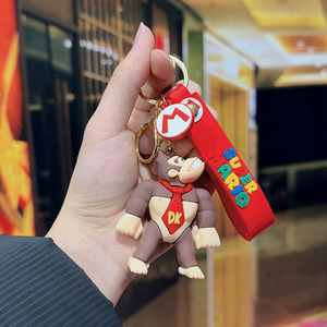 Venta caliente figura de Anime Llaveros <span class=keywords><strong>Super</strong></span> Mary <span class=keywords><strong>Mario</strong></span> <span class=keywords><strong>Bro</strong></span> muñecas llavero accesorios lindo llavero de goma de silicona llavero - Product Image 2