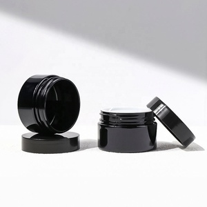 Empty Round 100ml 120ml 150ml 200ml 250ml Matte Lip Balm Body Cream Scrub Black Pet <b>Plastic</b> Cosmetic <b>Jar</b> With Lid - Product Image 2