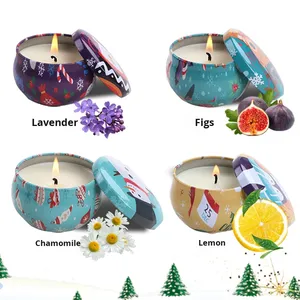 Soy Wax Christmas <b>Gift</b> Box Scented <b>Candle</b> <b>Set</b> Nordic Indoor Decoration Fragrance Souvenir - Product Image 5
