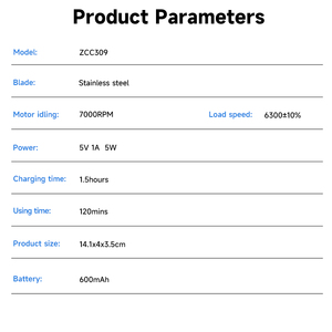 Máy Cắt Tóc Cầm Tay Thiết Kế Mới <span class=keywords><strong>2025</strong></span>, Sạc Nhanh, Sạc USB, Mạnh Mẽ, Điện, Cắt Tóc Chuyên Nghiệp - Product Image 2