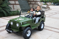 Go-Kart Eléctrico Infantil Tipo Jeep con Bluetooth/Altavoz/Luces/Tres Velocidades, Venta al Por Mayor