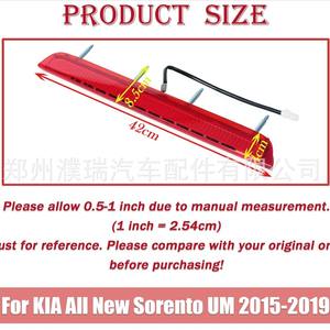 Luz de Freno Elevada Kia Sorento 92700-C5000, Nueva Pieza de Repuesto de Material Compuesto - Product Image 5