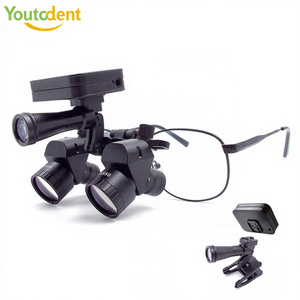 Mondverzorgingshulpmiddel 4X tot 6X verstelbare ergonomische loepen met 2 batterijen Draadloze koplamp voor chirurgische benodigdheden en groothandel - Product Image 1