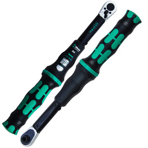 Clé dynamométrique à cliquet réversible Wera Click Torque A6 1/4 po 2,5-25 Nm en acier chromé - Product Image 1