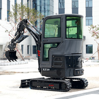 Mesin Excavator Mini XT20 Multifungsi Hidrolik dengan Aksesoris Auger Ripper Opsional untuk Pekerjaan Penggalian Pertanian