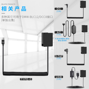 Dc Coupler For Dmw Dcc8 Type C Power Supply Adapter <b>Camera</b> <b>Charger</b> 12W 100 240V Made In China - Product Image 3