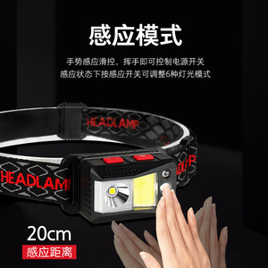 Rechargeable LED Headlamp With COB <b>Light</b> Source For Outdoor Camping And Fishing GY10 - Product Image 4