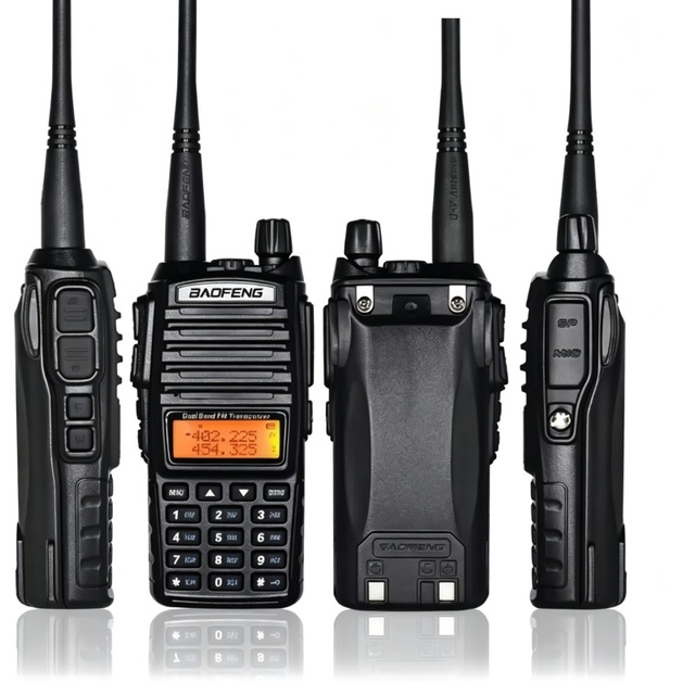 BaoFeng UV-82 Walkie-Talkie Dual Band Ham Radio Mobile Two Way Radio Handheld VHF/UHF Analog Walkie Talkie LED Flashlight