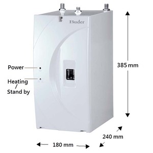 Buder Direct Distributeur d'eau chaude en acier inoxydable pour comptoir Installation sous l'armoire pour la maison et les hôtels Conception de Taiwan - Product Image 2