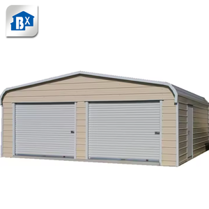 Kit <span class=keywords><strong>de</strong></span> construction <span class=keywords><strong>de</strong></span> garage préfabriqué en structure acier pour 2 voitures, facile à assembler, avec panneaux sandwich, <span class=keywords><strong>vente</strong></span> en gros - Product Image 2