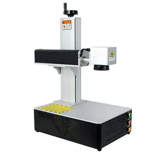 20w Top Selling Portable Sliver Steel Jewelry Plastic Metal Engraving Fiber Laser Marking Machine