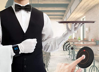 Système d'appel pour restaurant avec bouton d'appel et montre étanche, système d'appel serveur, bouton d'appel serveuse pour restaurant, hôtel, café