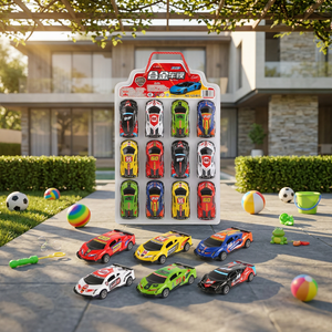 Assortiment de voitures de course télécommandées en métal à rétrofriction, grande taille, pack de présentation pour enfants - Product Image 5