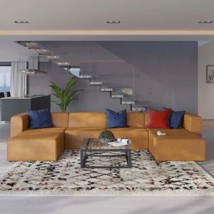 L Shape Designer Cloud Couch Nordic Sectional Furniture Soft Wooden Modular Set - Product Image 2