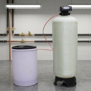 Système d'adoucisseur d'eau industriel entièrement automatique en PRV avec vanne <span class=keywords><strong>de</strong></span> contrôle Runxin, réservoir <span class=keywords><strong>de</strong></span> saumure et échangeur d'ions pour l'élimination <span class=keywords><strong>de</strong></span> l'eau dure - Product Image 2
