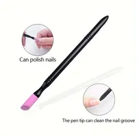 Lime à ongles en plastique, pousse-cuticules, bâtonnets de ponçage, stylo pour nail art, dissolvant de cuticules, coupe-cuticules, polissoir, outils de manucure
