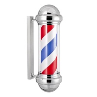 Barberpole, mobilier de salon traditionnel très vendu, pratique, en acier inoxydable, classique, pour l'exportation