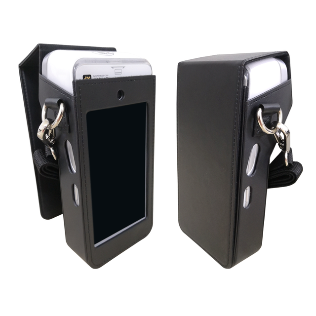 For Pax A920 Smart POS Terminal Device PU Leather Protective Case Shoulder Bags With Front Cover Protect Screen & Shoulder Strap