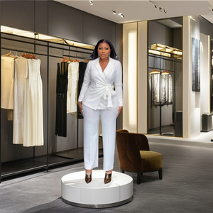 Completo Formale da <span class=keywords><strong>Ufficio</strong></span> <span class=keywords><strong>per</strong></span> <span class=keywords><strong>Donna</strong></span> Taglie Forti, Top in Tessuto Lavorato a Maglia - Product Image 2