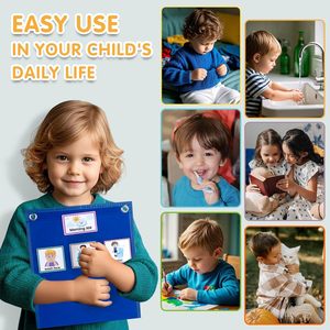 Tabla de horarios visual para niños, tabla de rutina diaria con tarjetas magnéticas, tablero de gestión del tiempo para la planificación de niños pequeños con autismo - Product Image 4