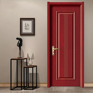 <span class=keywords><strong>Porte</strong></span> en bois massif finie en MDF avec grain de chêne naturel, isolation phonique et réduction du bruit pour chambre à coucher, silencieuse - Product Image 5
