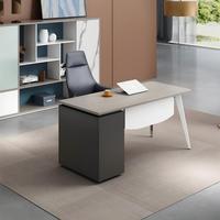 Bureau de travail moderne en bois, qualité E0, écologique, style industriel