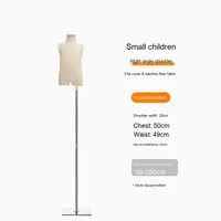 Présentoir en plastique demi-corps haut de gamme hors épaule bambou Joint enfant modèle accessoire épaule plate fausse poupée pour enfants