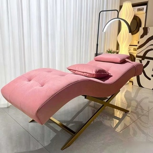 New High-<b>end</b> S-shaped Eyelash Beauty <b>Bed</b> Beauty Salon Specific <b>Bed</b> Embroidered Nail Art Face Washing Ear Picking <b>Bed</b> - Product Image 5