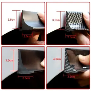 Para coche, 2/3.5/4.5cm/1.5M, protectores de guardabarros, extensiones de aletas, extensores de rueda, tira anticolisión, cubierta de labio de guardabarros, protección contra arañazos - Product Image 3