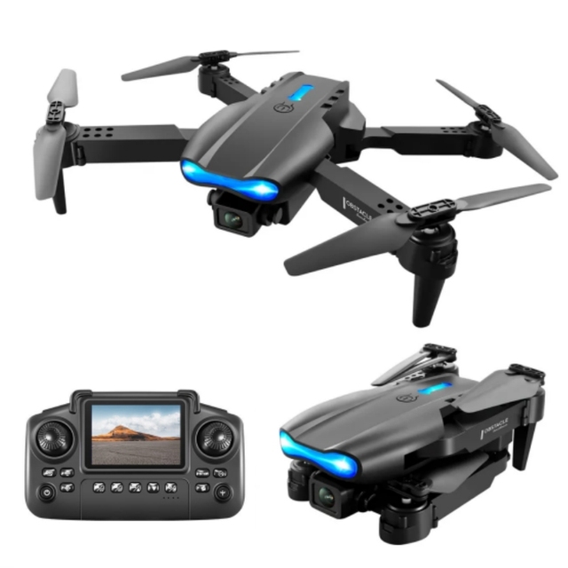 Cheap Hot E99 Pro Drone Remote Control With Screen 50X Zoom Headless Mode Dual Camera Flow Hover Novices Drone