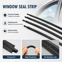 Pour Nissan X-Trail T31 : Kit complet de moulures de fenêtre en caoutchouc sur mesure, références 82820-1DA0A et 82821-1DA0A, directement du fabricant.