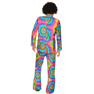 Conjunto de traje informal de dos piezas teñido anudado para hombre ODM, conjunto de chaqueta y pantalones de manga larga con Bolsillos y doble botonadura, disfraz de <span class=keywords><strong>TV</strong></span> y película - Product Image 3