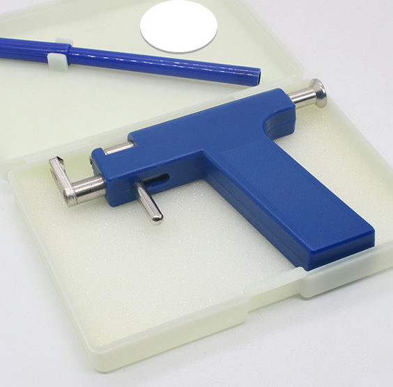Pistola piercing azul